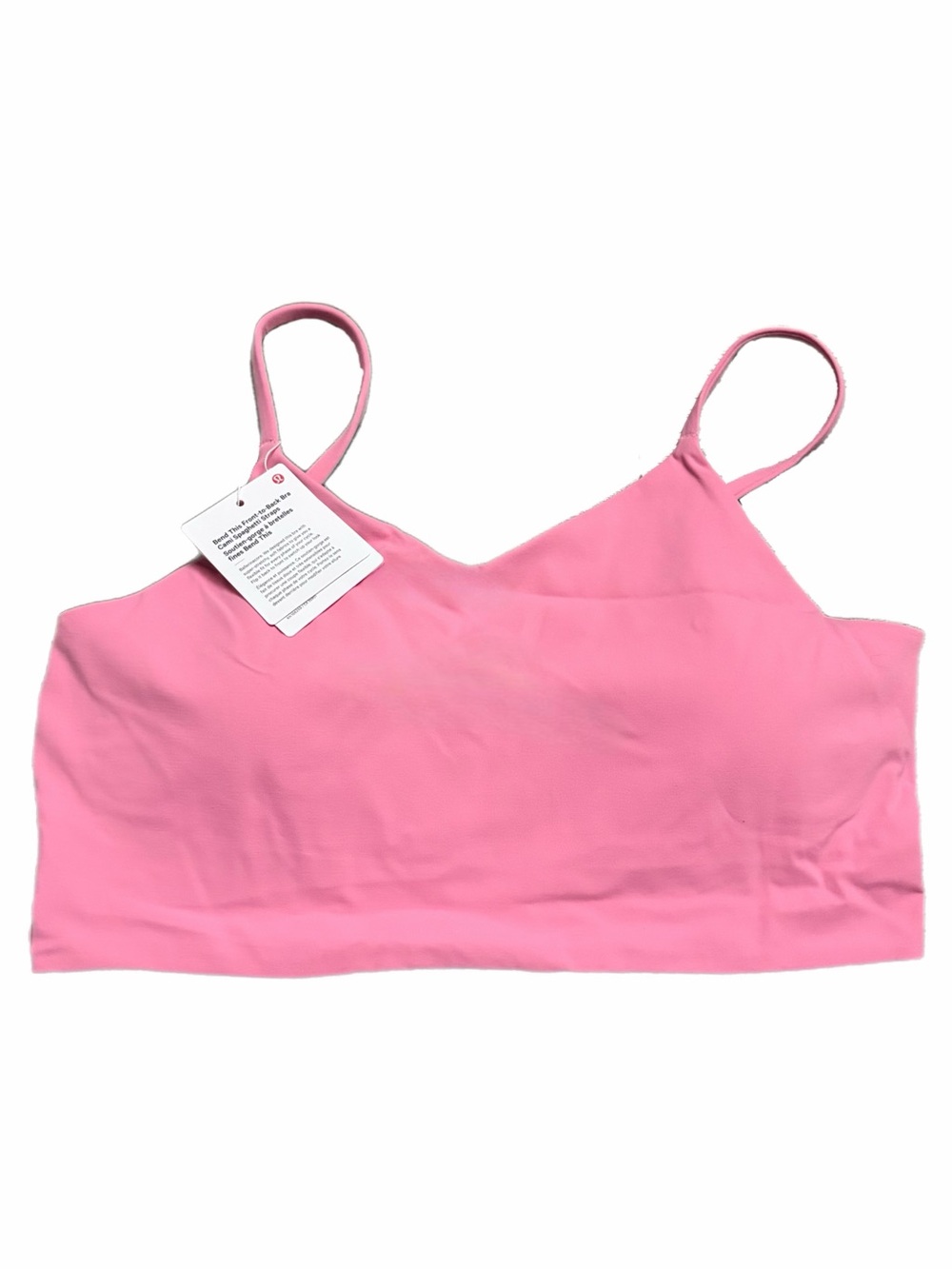 NWT Lululemon Cami Spaghetti-Strap Bra (Candy Cloud) Size L/XL